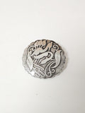 Broche ancienne vintage rétro pour collectionneur, bijou d'occasion authentique