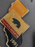 Vintage California retro pin, USA 80s-90s collection badge