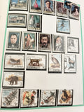 Timbres Espagne oblitérés animaux personnages paysages lot philatélie