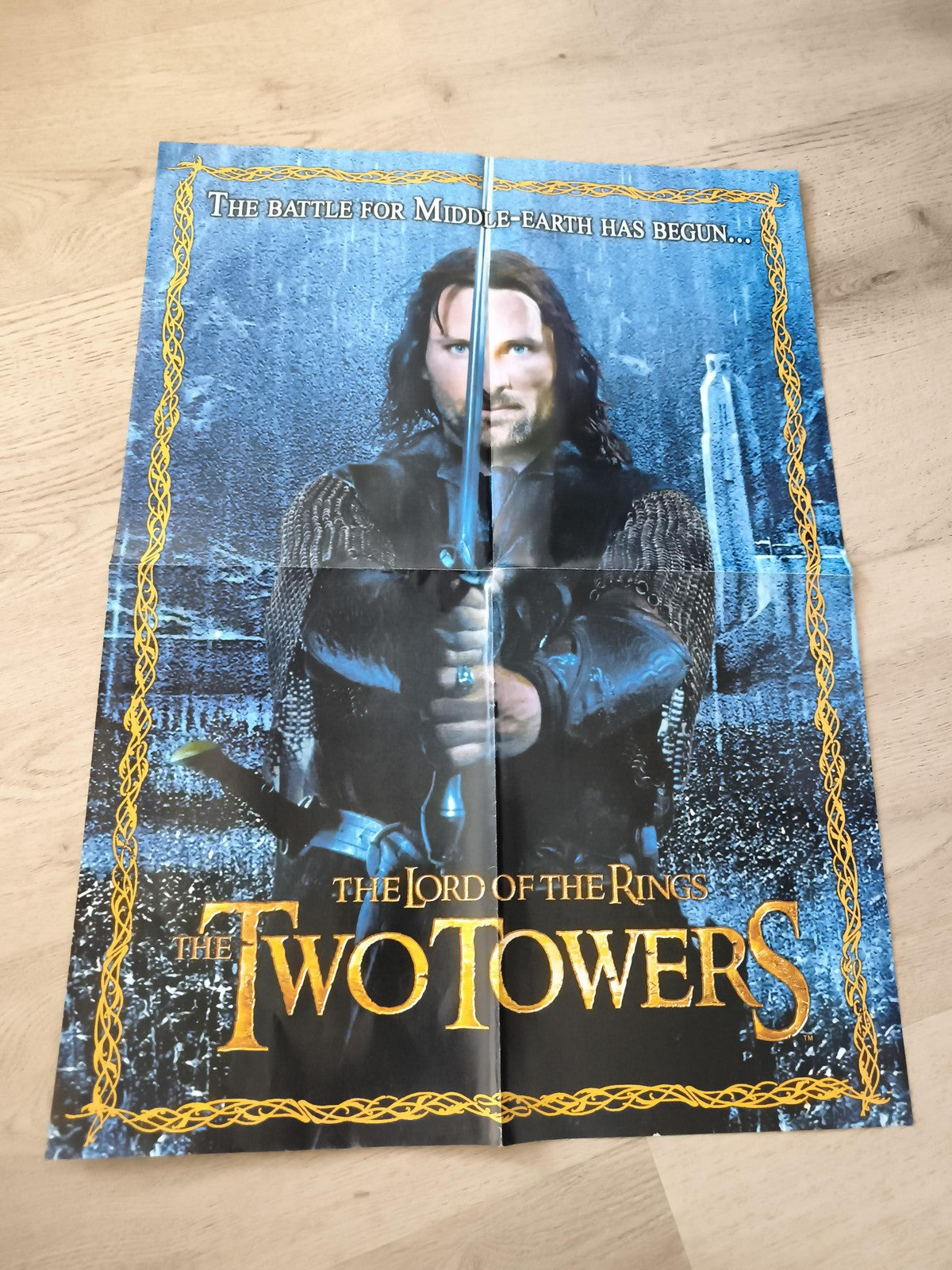 Poster Le Seigneur des Anneaux The Two Towers Aragorn film fantasy décor