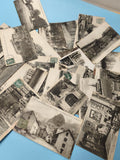 Lot cartes postales anciennes CPA noir et blanc, paysages et villes, vrac collec