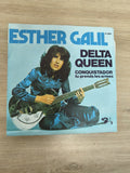 Vinyle 45 tours Esther Galil Delta Queen Conquistador pochette bleue guitare