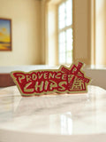 Pin's Provence Chips vintage publicitaire rare édition limitée rouge doré