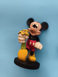 Figurine Mickey Mouse bouquet fleurs décorative Disney personnage