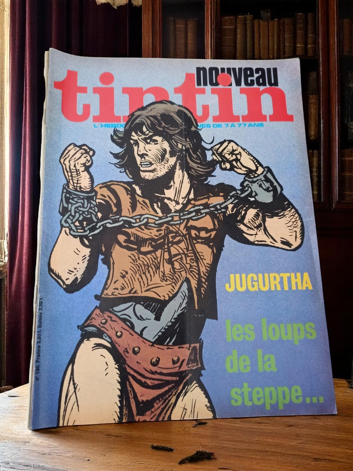 Magazine Tintin ancien Jugurtha couverture vintage années 70 édition collector