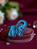 Pin's éléphant bleu vintage publicitaire édition limitée émaillé badge rétro