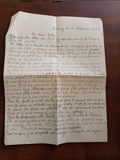 Lettre manuscrite 1944 Marseille pénurie guerre – Vie quotidienne ancien