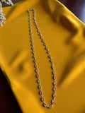 Collier vintage chaîne maille ovale plaqué or rétro doré élégant femme