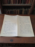 Lettre manuscrite ancienne 1940 guerre France papier vintage original