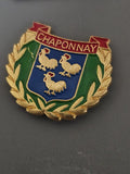 Pin's ancien Chaponnay vintage rétro collection badge broche France rare