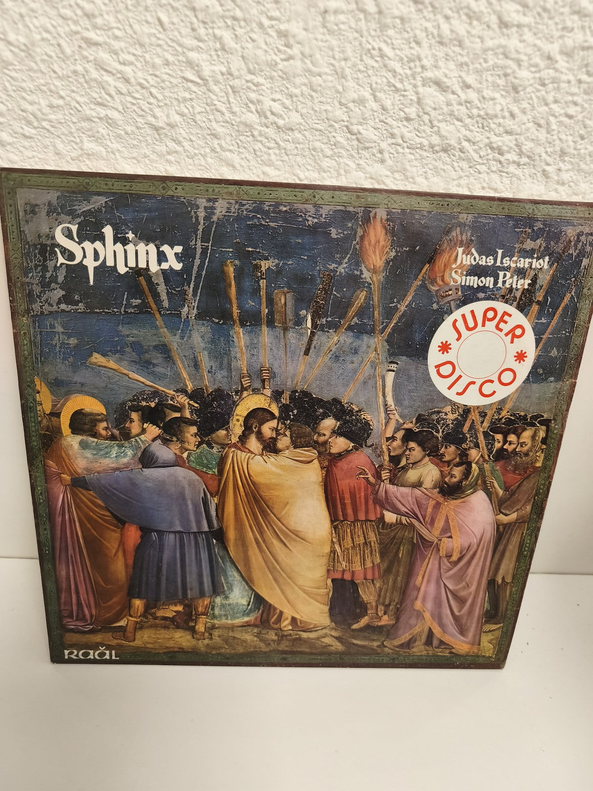 Vinyle 33 tours Sphinx Judas Iscariot Simon Peter Super Disco Raël pochette illu