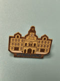 Vintage pin's bâtiment Vitagliano émaillé collection badge ancien déco