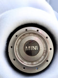 Enjoliveur MINI ancien rétro cabochon central aspect métal vintage