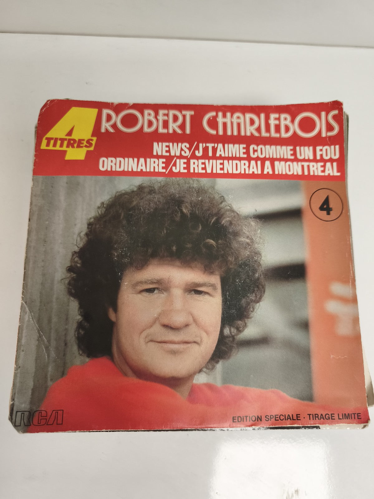 Vinyle 45 tours Robert Charlebois 4 titres RCA édition spéciale tirage limité