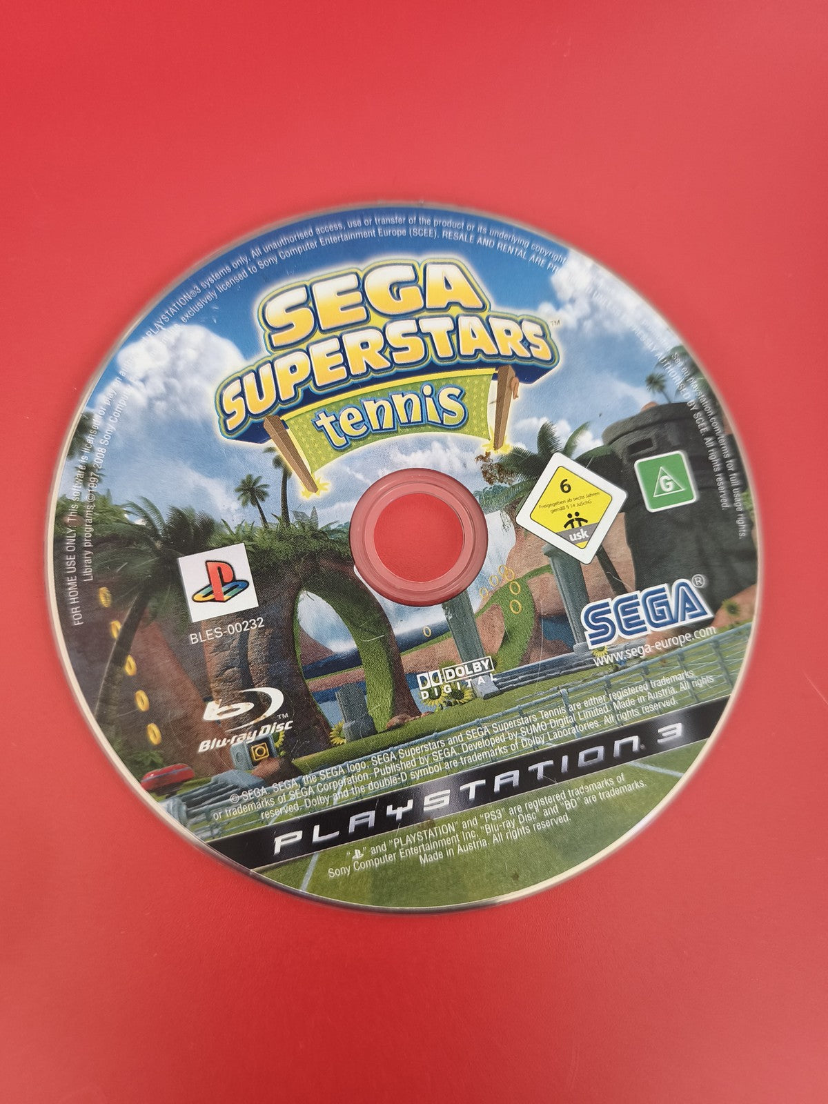 Jeu PS3 Sega Superstars Tennis - CD Seul pour Console Playstation 3 Original