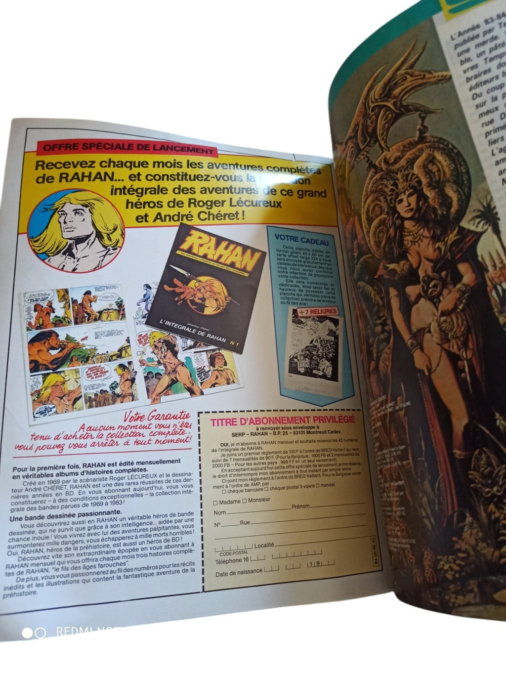 Magazine Métal Hurlant vintage – Couverture érotique, récits graphiques cultes
