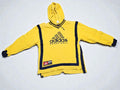 Sweat à capuche Adidas jaune 90s, taille XL 16 ans, hoodie logo sport unisexe