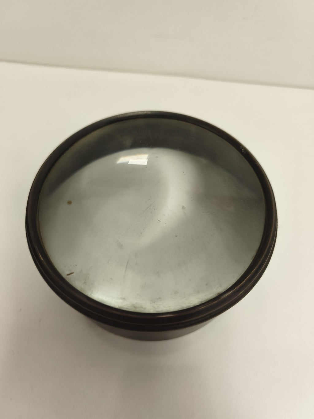 Lentille condenseur ancienne pour projecteur, loupe optique vintage, monture asp