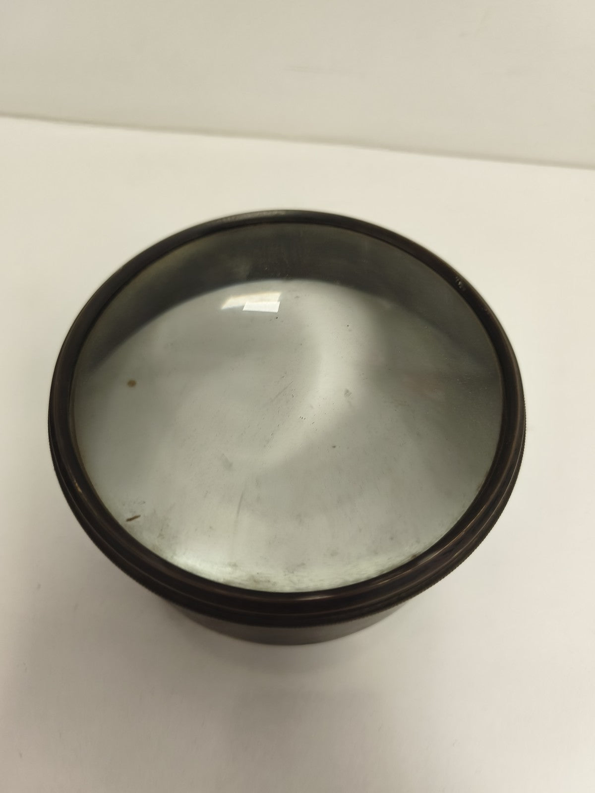 Lentille condenseur ancienne pour projecteur, loupe optique vintage, monture asp