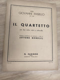 Ancien livre partitions Paisiello II Quartetto violon alto violoncelle 1939