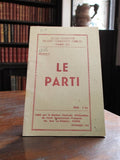 Livret propagande école communiste vintage 1945 Le Parti PCF ancien