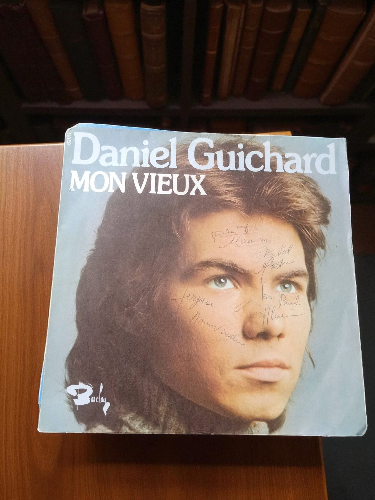 Vinyle 45 tours Daniel Guichard Mon Vieux ancien vintage rétro Barclay