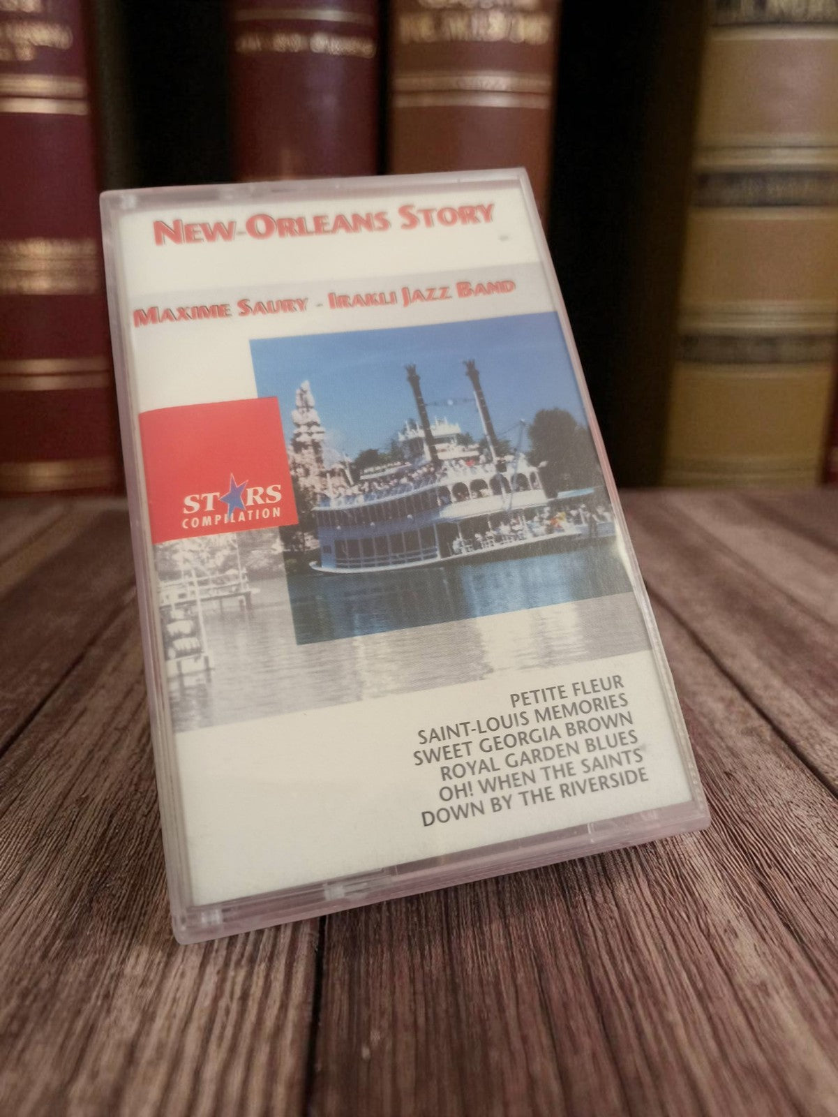Cassette audio vintage New Orleans Story jazz Maxime Saury Irakli rétro K7