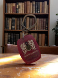 Porte-clés vintage Dopff & Irion blason rétro publicitaire ancien