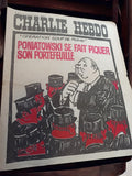 Ancien journal Charlie Hebdo n°190 1974 vintage satire presse rétro