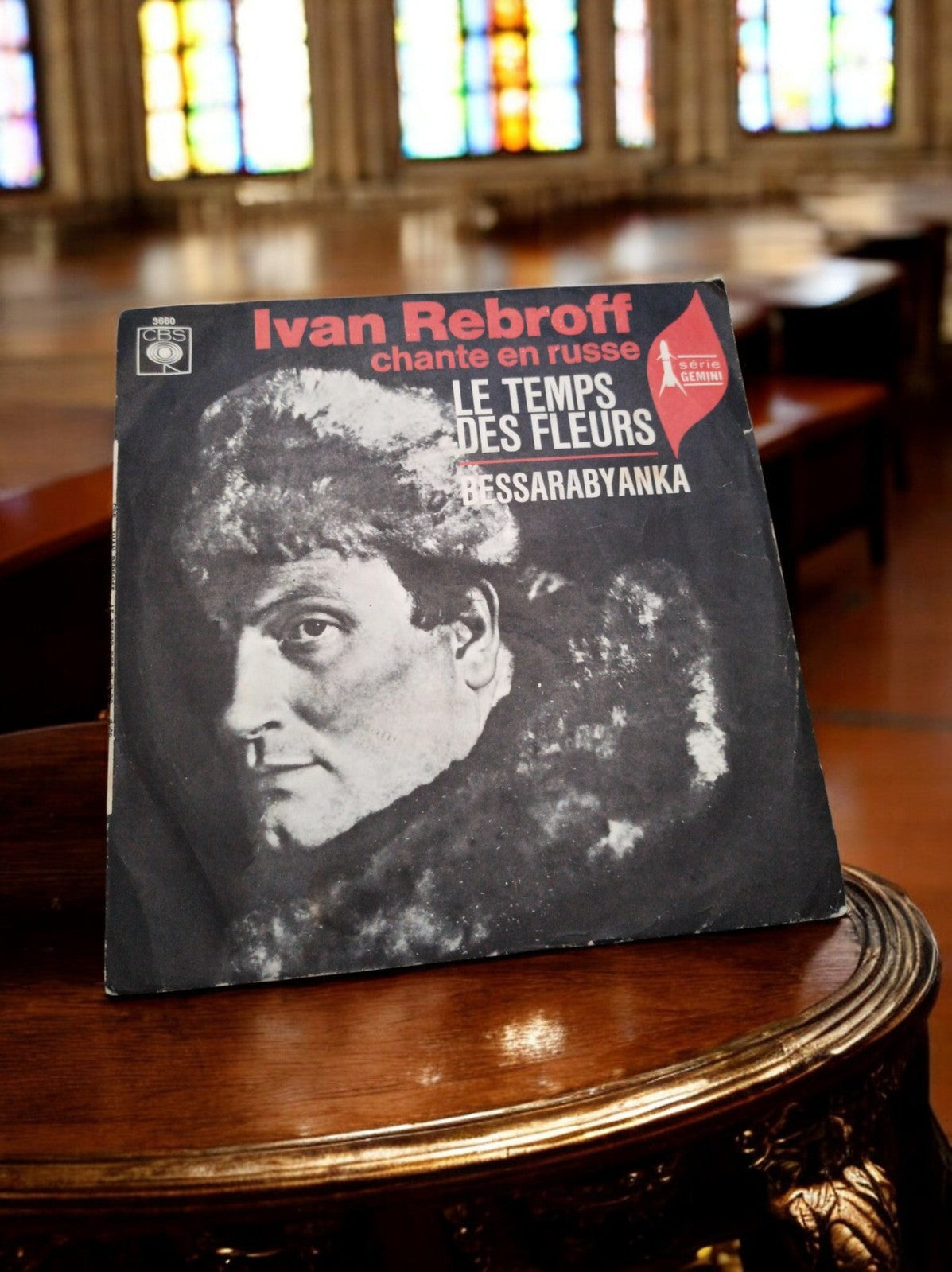Vinyle 45 tours Ivan Rebroff CBS Le Temps des Fleurs vintage pochette noire