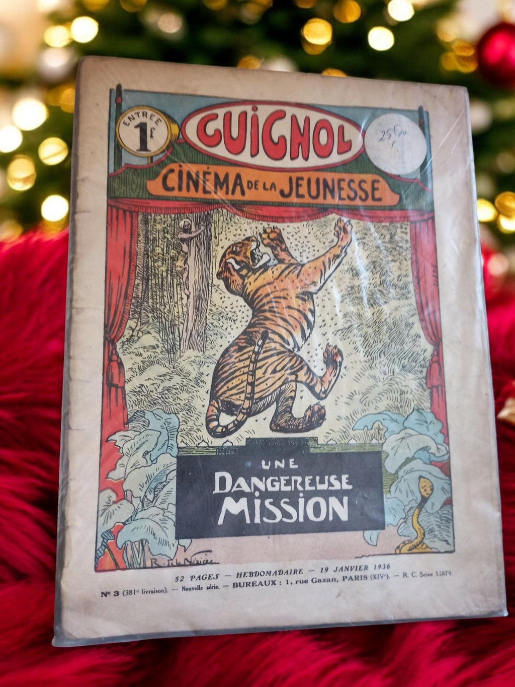 Magazine ancien Guignol Cinéma de la jeunesse 1936 ? Une Dangereuse Mission vint
