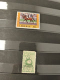 Lot anciens timbres oblitérés Libye collection philatélie, motifs globe et arabe