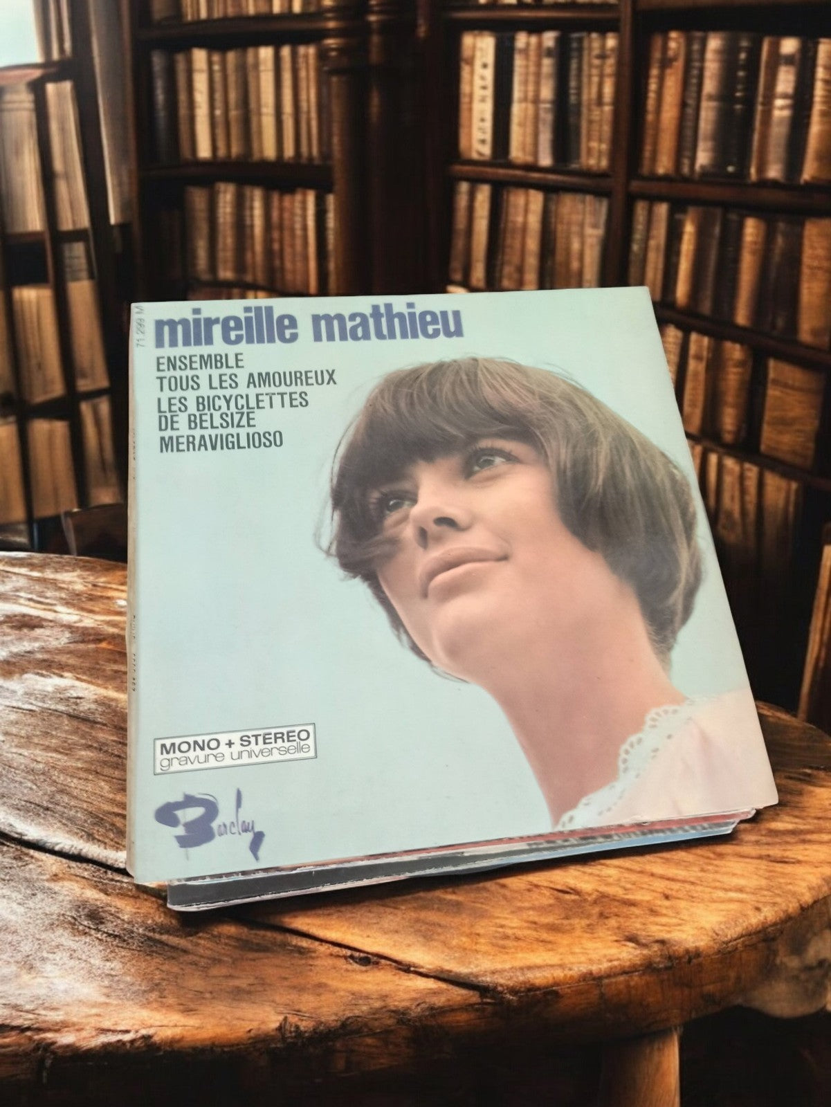 Disque vinyle 45 tours vintage Mireille Mathieu Barclay pochette originale