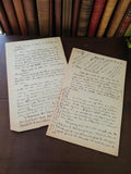 Lettre manuscrite ancienne 1939-1945 guerre, papier vintage original, France