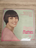 Vinyle 45 tours Mireille Mathieu ? Quand tu t?en iras, pochette rose et verte