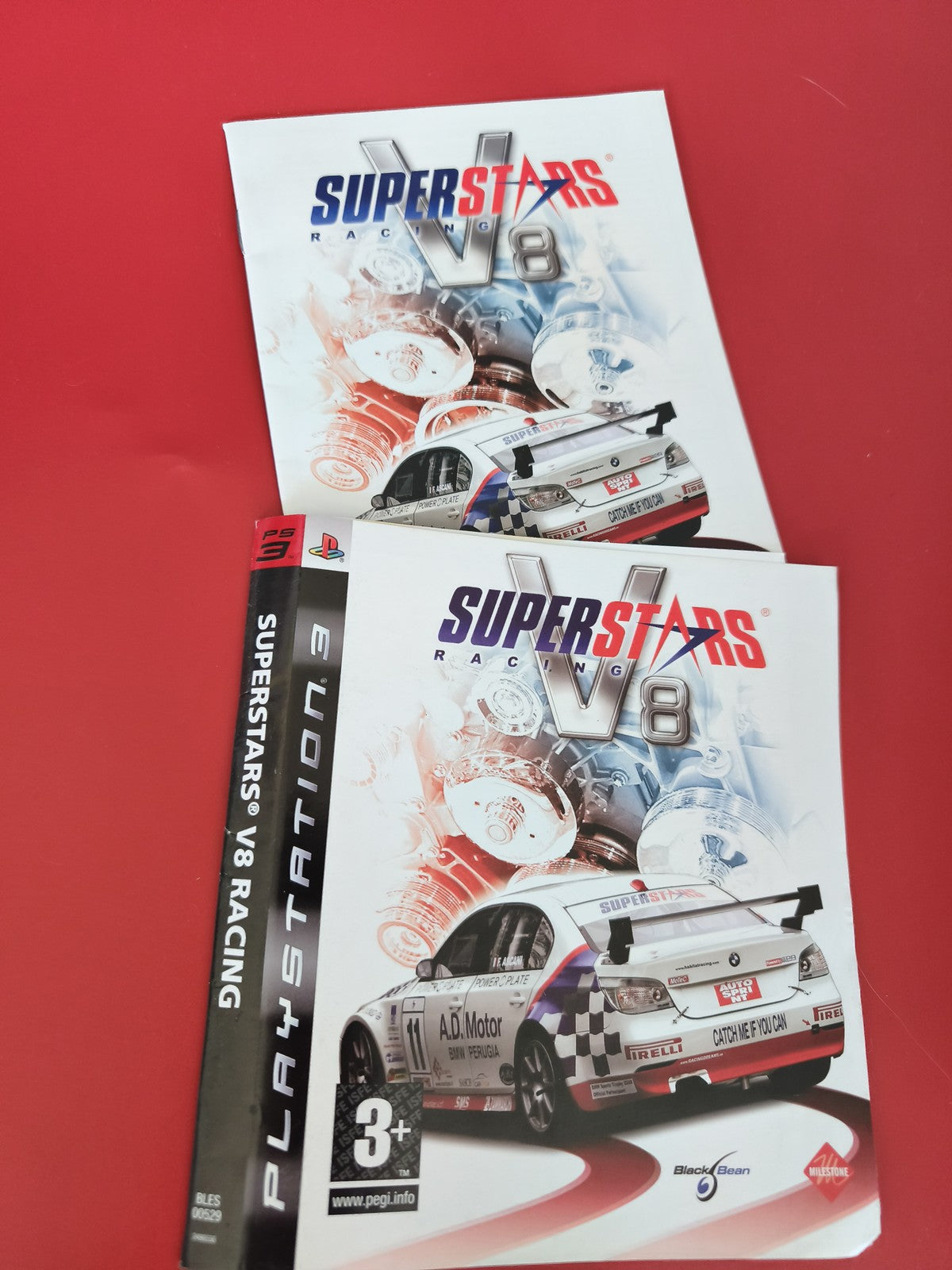 Notice originale jeu PS3 Superstars V8 Playstation mode d'emploi manuel officiel