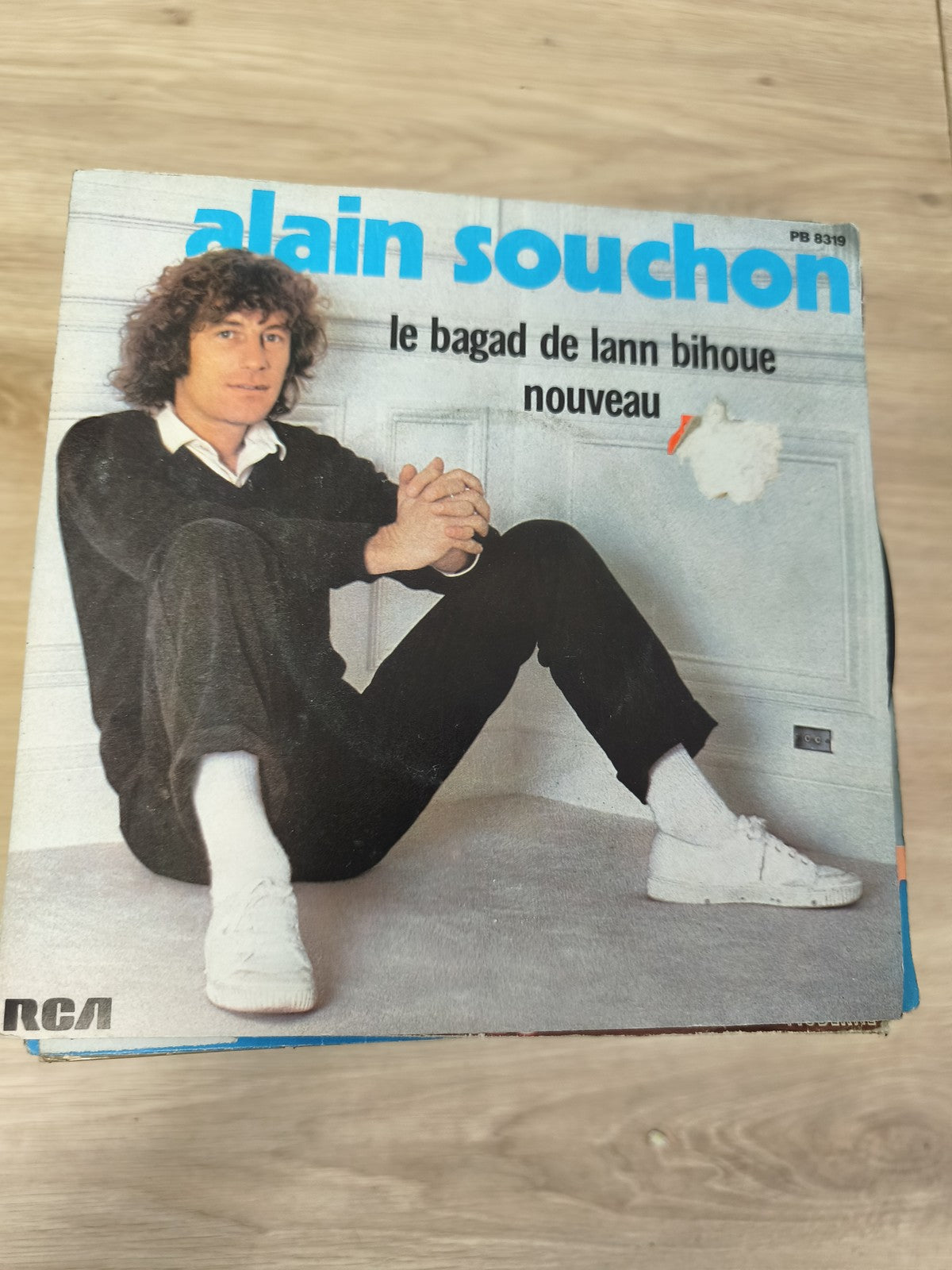 Vinyle 45T vintage Alain Souchon ? Le Bagad de Lann Bihoué, pochette RCA