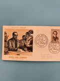 Premier jour d’émission Auguste Comte FDC 1957 timbre France oblitéré philatélie