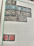 Timbres fiscaux oblitérés Roumanie XIXe s. lots valeurs diverses philatélie