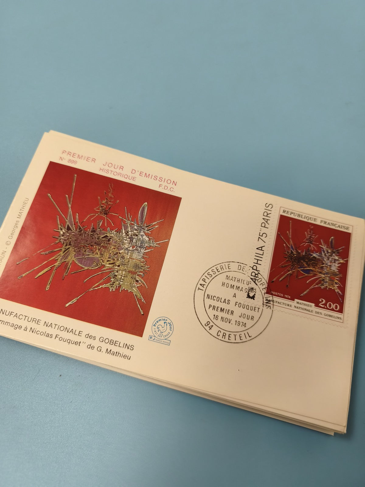 Enveloppe FDC Premier Jour d?Émission ?Hommage à Nicolas Fouquet? 1974 Timbre 2F
