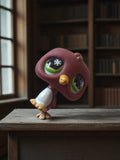 Figurine Petshop vintage oiseau yeux verts Hasbro ancien jouet animal LPS