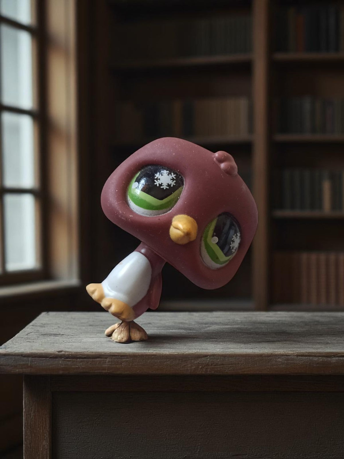Figurine Petshop vintage oiseau yeux verts Hasbro ancien jouet animal LPS