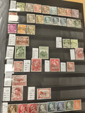 Timbres oblitérés Danemark lot x30, portraits, monuments, philatélie Europe