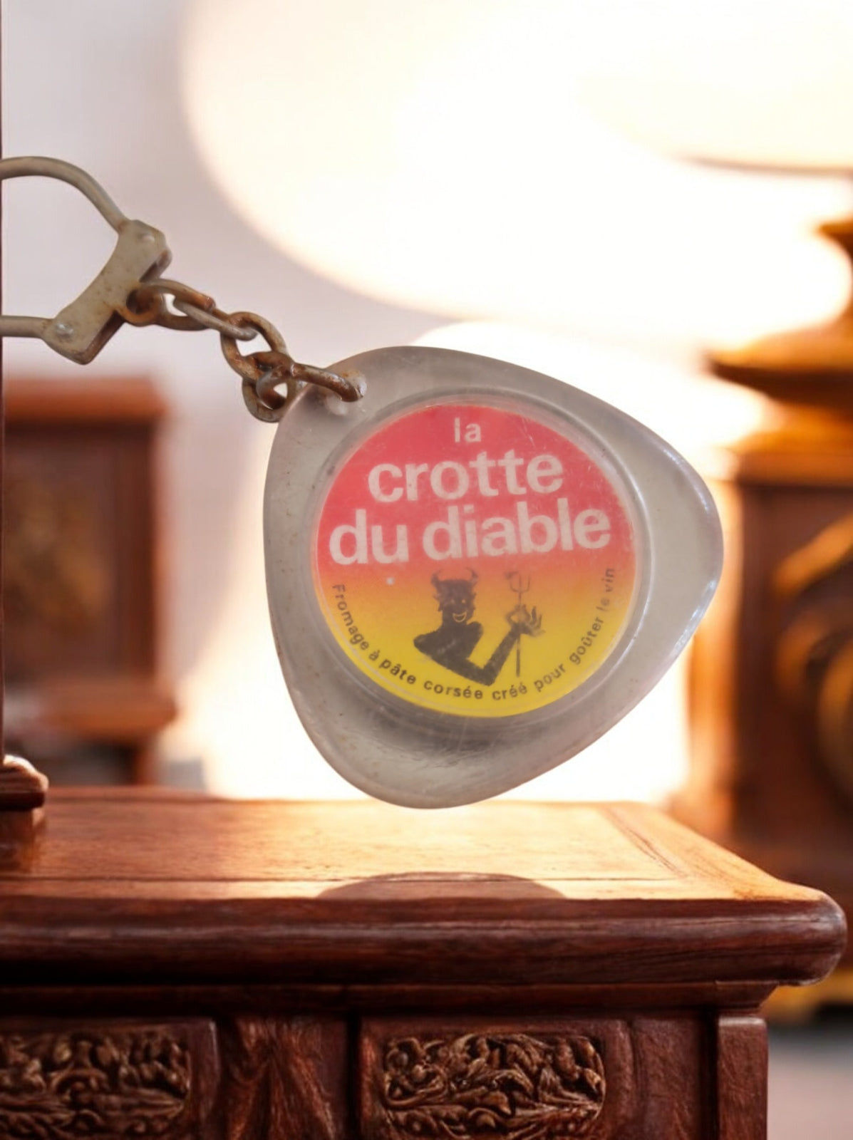Porte-clés vintage publicitaire La crotte du diable