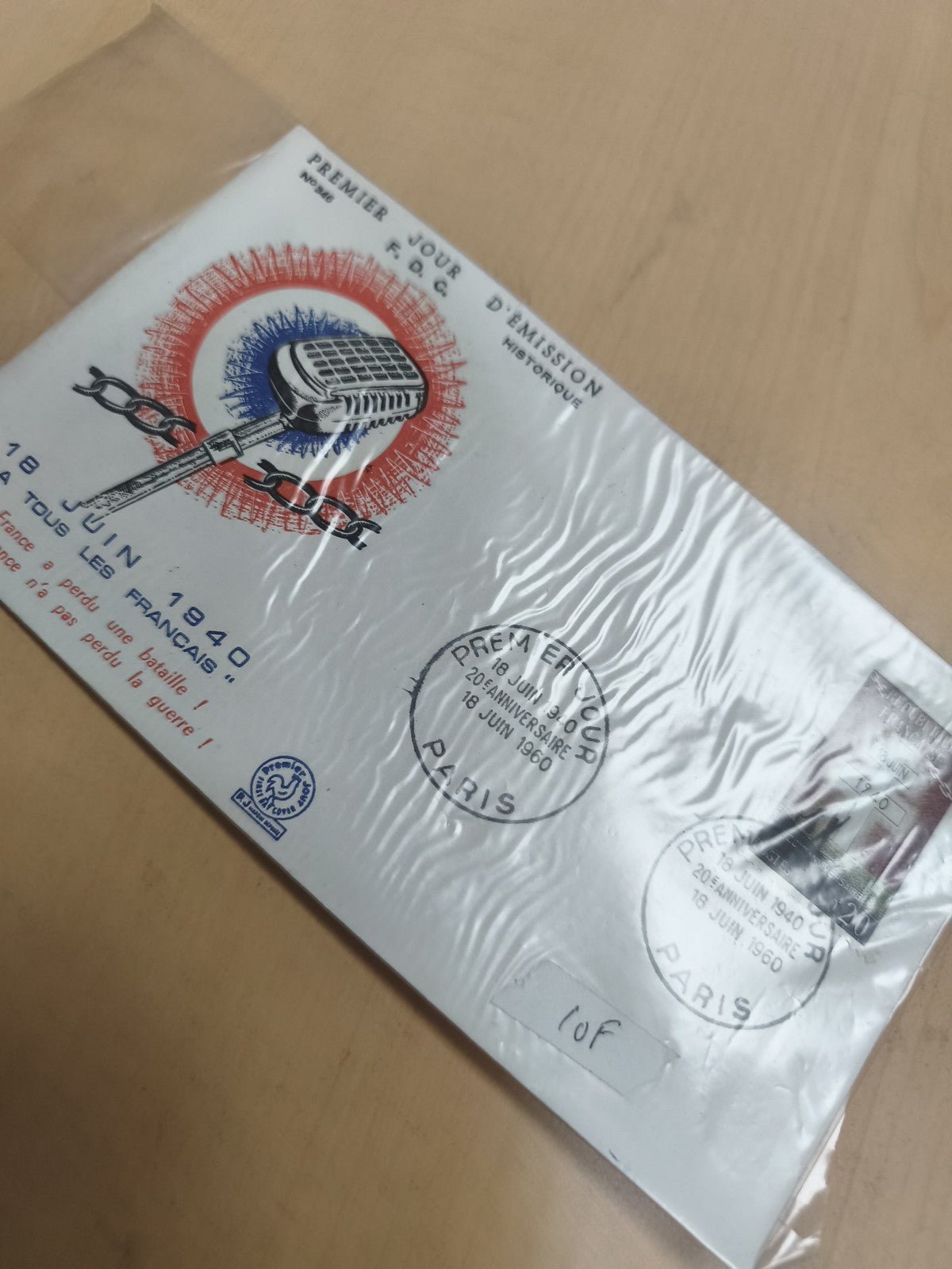 Enveloppe Premier Jour 18 Juin 1960 Paris FDC Philatélie commémorative
