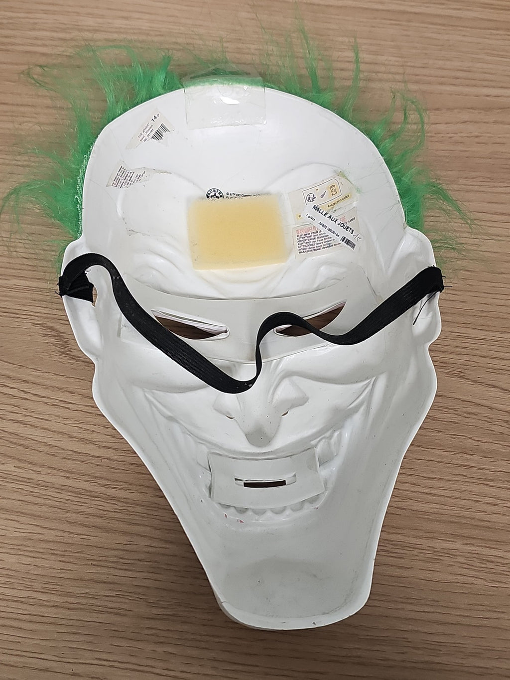 Masque Joker vintage cheveux verts cosplay Batman ancien style rue original