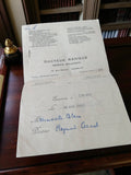 Ordonnance biologie Dr Ranque Marseille 1951 ancien document médical vintage