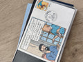 Enveloppe France philatélie avec illustration Tintin et cachet Fête du Timbre