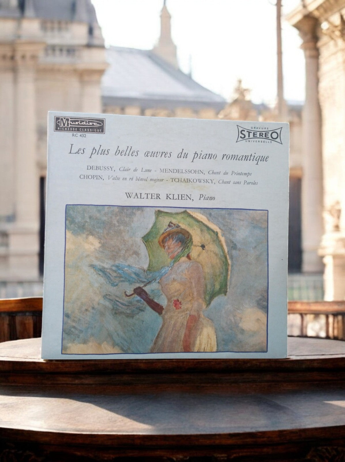 Vinyle 33 tours Muridisc piano romantique Debussy Chopin Tchaikovsky Klien