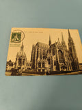 Carte postale ancienne Ostende Eglise SS Pierre et Paul Belgique timbrée